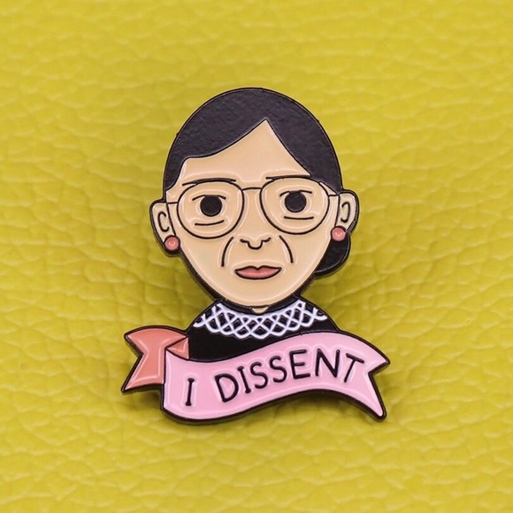 Jewelry - RBG Dissent Supreme Court Feminist Enamel Pin